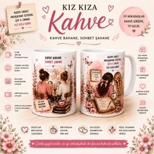 Tişört Kodu Arkadaşa Hediye Kupa. Kız Kıza Kahve Porselen Kupa 11 Oz.