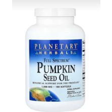 Planetary Herbals Full Spectrum Pumpkin Seed Oil 1000 Mg 180 Softgel