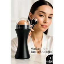 Zenvia Volkanik Taşlı Yağ Emici Yüz Roller - + Yedek Taşlı Set – Ciltteki Yağı Anında Al, Mat G�