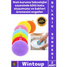 Wintoup #süngeri Mutfak Hijyen Seti Yağ Sökücü Uzun Ömürlü Esnek Pratik Silikon Bulaşık Yıkama Süngeri 2 Adt