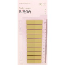 Mikasso Şeffaf Yeşil Postit Post-It Post It. Kitap Ayracı Ayraç Plastik Postit Sticker Not Kağıdı 200 Yaprak