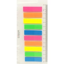 Mikasso Şeffaf Renkli Postit Post-It Post It. Kitap Ayracı Ayraç Postit Sticker Not Kağıdı 200 Yaprak Yapışk