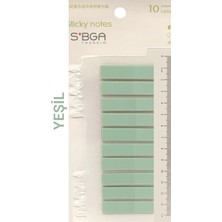 Mikasso Şeffaf Yeşil Renkli Postit Post-It Post It. Kitap Ayracı Ayraç Postit Sticker Not Kağıdı Yapışkanlı