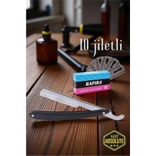 Zenvia Berber Usturası - 10 Jiletli Türk Tipi Berber Tıraş Usturası 721911