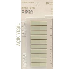 Mikasso Şeffaf Açık Yeşil Renkli Postit Post-It Post It. Kitap Ayracı Ayraç Postit Sticker Not Kağıdı Yapışk