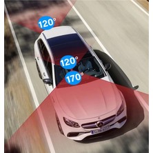 Renas Store 64GB Araç Içi Kamera 3 Kameralı (Yol + Araç Içi+ Arka) Fhd Video Kayıt Mikrofonlu Türkçe Cc-33