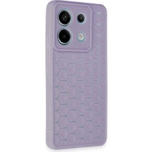 Norino Redmi Note 13 Pro 5g Kılıf Petek Silikon Kapak - Lila