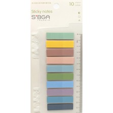 Mikasso Şeffaf Renkli Postit Post-It Post It. Kitap Ayracı Ayraç Postit Sticker Not Kağıdı 200 Yaprak Yapışk