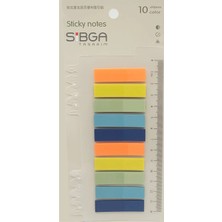 Mikasso Şeffaf Renkli Postit Post-It Post It. Kitap Ayracı Ayraç Postit Sticker Not Kağıdı 200 Yaprak Yapışk