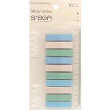 Mikasso Şeffaf Renkli Postit Post-It Post It. Kitap Ayracı Ayraç Postit Sticker Not Kağıdı 200 Yaprak Yapışk