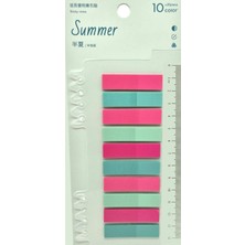 Mikasso Şeffaf Renkli Postit Post-It Post It. Kitap Ayracı Ayraç Postit Sticker Not Kağıdı 200 Yaprak Yapışk
