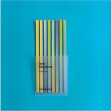 Mikasso Ince Uzun Şerit Şeffaf Renkli Postit Post-It Post It. Kitap Ayracı Ayraç Postit Sticker 160 Yaprak Y