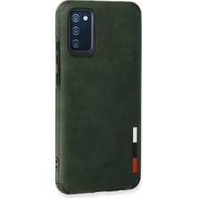 Renas Store Newface Samsung Galaxy A03S Kılıf Loop Deri Silikon - Yeşil