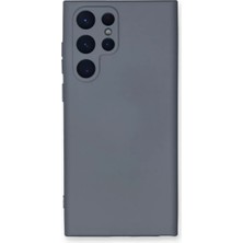 Zenvia Znv Samsung Galaxy S22 Ultra Kılıf Nano Içi Kadife Silikon - Gri ZNV2029