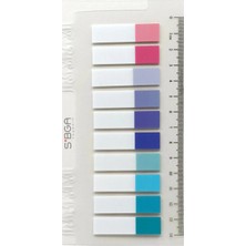 Mikasso Şeffaf Renkli Postit Post-It Post It. Kitap Ayracı Ayraç Postit Sticker Not Kağıdı 200 Yaprak Yapışk