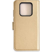 Zenvia Znv Tecno Camon 16 Prime Trend S Plus Kapaklı Kılıf - Gold ZNV2029