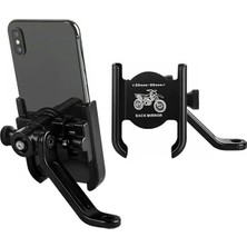 Zenvia Znv 03-H2 Motosiklet Telefon Tutucu Standı Tutacağı (Aynaya Sabitlenir) ZNV2029