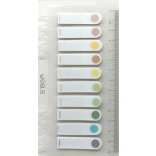 Mikasso Şeffaf Renkli Postit Post-It Post It. Kitap Ayracı Ayraç Postit Sticker Not Kağıdı 200 Yaprak Yapışk
