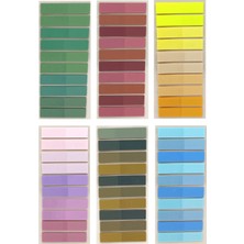 Mikasso 6 Adet Şeffaf Renkli Postit Post-It Post It. Kitap Ayracı Ayraç Plastik Postit Sticker Not Kağıdı Ya