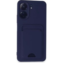 Zenvia Znv Xiaomi Redmi 13C Kılıf Kelvin Kartvizitli Silikon - Lacivert ZNV2029