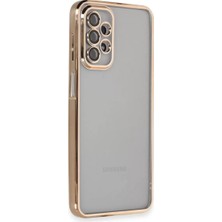 Zenvia Znv Samsung Galaxy A23 4g Kılıf Razer Lensli Silikon - Gold ZNV2029
