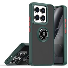 Zenvia Znv Xiaomi Mi 14T Montreal Yüzüklü Silikon Kapak - Yeşil ZNV2029
