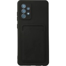 Zenvia Znv Samsung Galaxy A72 Kılıf Kelvin Kartvizitli Silikon - Siyah ZNV2029