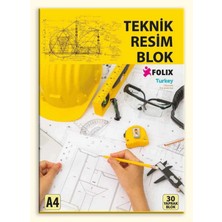 Mikasso Teknik Resim Bloknot A4 Dik 30 Yaprak