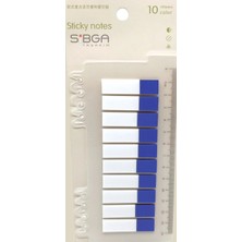 Mikasso Şeffaf Mor Yarım Postit Post-It Post It. Kitap Ayracı Ayraç Postit Sticker 200 Yaprak Yapışkanlı Not