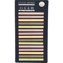 Mikasso Ince Şerit Şeffaf Renkli Postit Post-It Post It. Kitap Ayracı Ayraç Postit Sticker 300 Yaprak Yapışk