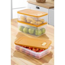 Aslanoğlu Store Tupper Model - Vakumlu - Mikrodalga Buzluk Saklama Kabı 3,8lt