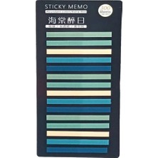 Mikasso Ince Şerit Şeffaf Renkli Postit Post-It Post It. Kitap Ayracı Ayraç Postit Sticker 300 Yaprak Yapışk