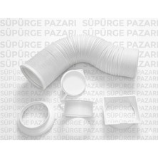 Sp Süpürge Pazarı Beko 20910 P Mobil Klima Sıcak Hava Tahliye Hortumu Pencere Kiti ve Aparatları Uzunluk 135 cm