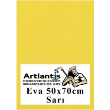 Mikasso Sarı Eva 50X70 cm 1 Adet Eva Süngeri Okul Kreş Anasınıfı Elişi Etkinlikleri