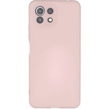 Mey Ithalat®   Mi 11 Lite Kılıf Nano Içi Kadife Silikon - Pudra