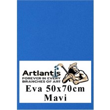 Mikasso Mavi Eva 50X70 cm 1 Adet Eva Süngeri Okul Kreş Anasınıfı Elişi Etkinlikleri