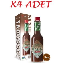 Tabasco Chipotle Aci Biber Sosu 60 ml x 4 Adet