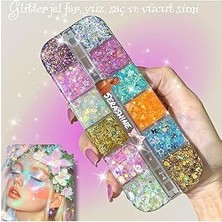 Nacario Glitter Kremsi Far&saç Simi,yüz Vücut Simi