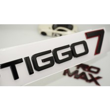 Dk Tuning Chery Tiggo 7 Pro Max Bagaj Kırmızı Siyah Abs Yazı Logo Amblem