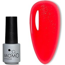 Nacario Momo Professional Kalıcı Oje S017 Hafif Simli Kırmızı 14 ml