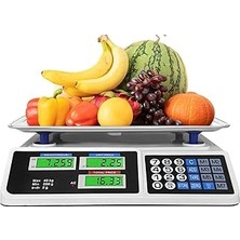 Nacario Promosyonca 40 kg Dijital Hesaplamalı Terazi, Elektronik Market Manav Tartısı, Hesaplayan Çif