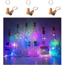 Nacario 6'lı Paket Güneş Enerjili Şarap Şişesi Işıkları, 20 LED Su Geçirmez Bakır Mantar Güneş Işığı Düğün,