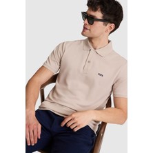 U.S. Polo Assn. Erkek Taş Regular Fit Polo Yaka Basic Tişört 50326963-VR049