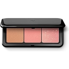 Nacario Kiko Milano Kiko Milano Multi Trio Blush & Bronzlaştırıcı Palet 01 | Yüz Paleti, 1 Bronzlaşt