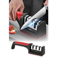 Nacario Ti̇neke Profesyonel Bileyici 3 Açılı Elmas Seramik Tungsten Çelik El Bıçakları Bileme