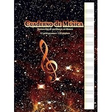 Nacario Independently Published Cuaderno De Música | Manuscrito De Partituras Blanco: 12 Pentagramas | 1