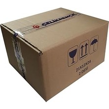 Nacario 2 Desi Çift Oluklu Karton Koli 21X24X12 cm 20 Adet