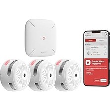 Nacario X-Sense Akıllı Duman Dedektörü, SBS50 Baz Istasyonu Ile, Wi-Fi Duman Alarmı, X-Sense Ev Güvenlik Uy