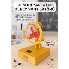Nacario Kendin Yap Stem Deney Vantilatörü - Basit Elektrik Devresi Eğitim Seti (Dayanıklı Plastik Gövde)
