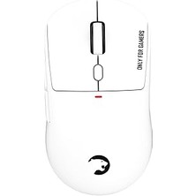 Nacario Gamepower Fenix 24.000DPI Triple Mode (Kablolu/bluetooth/2.4g) Beyaz Mouse